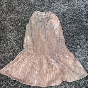 Janie and Jack pinkish gold dress